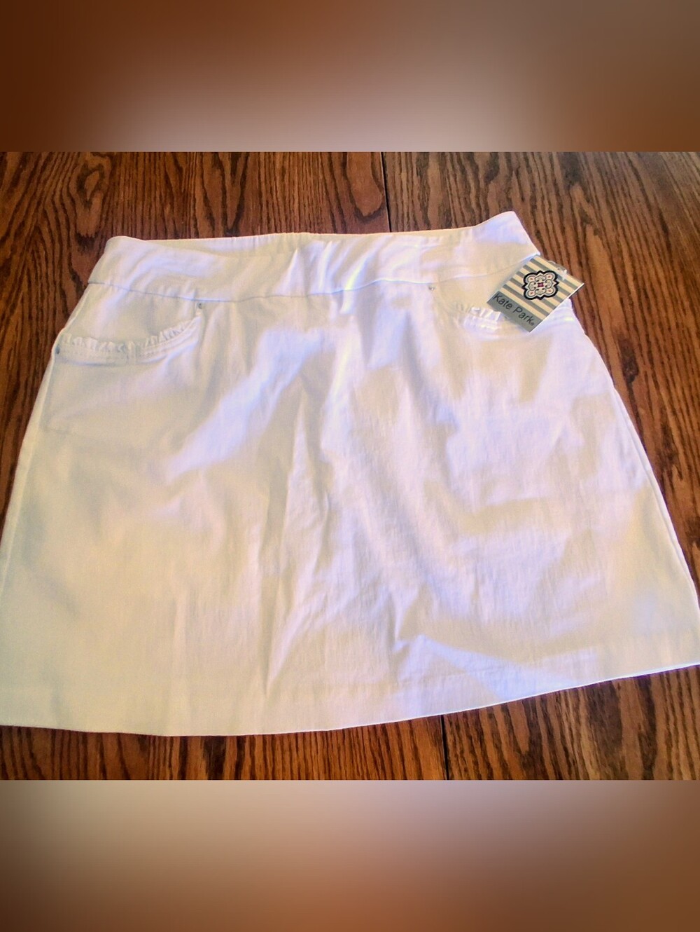 NWT Ladies PetiteWhite Golf Skirt, Skort By KATE Park, Sz PXL